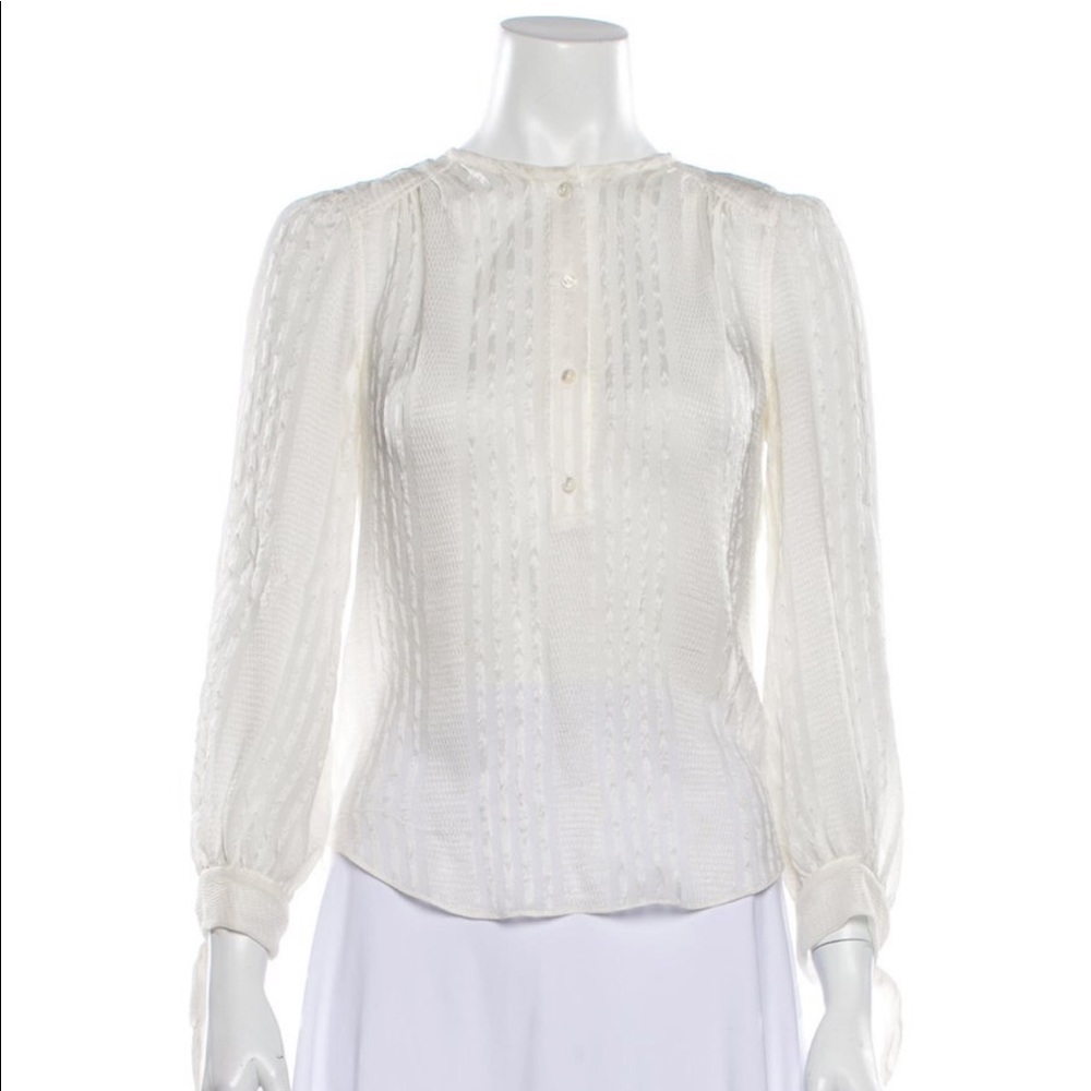 Silk neck blouse